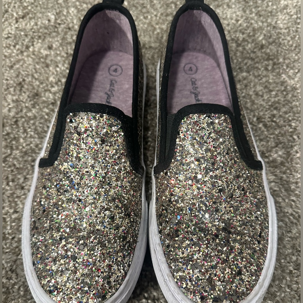 Glitter cat and Jack shoes